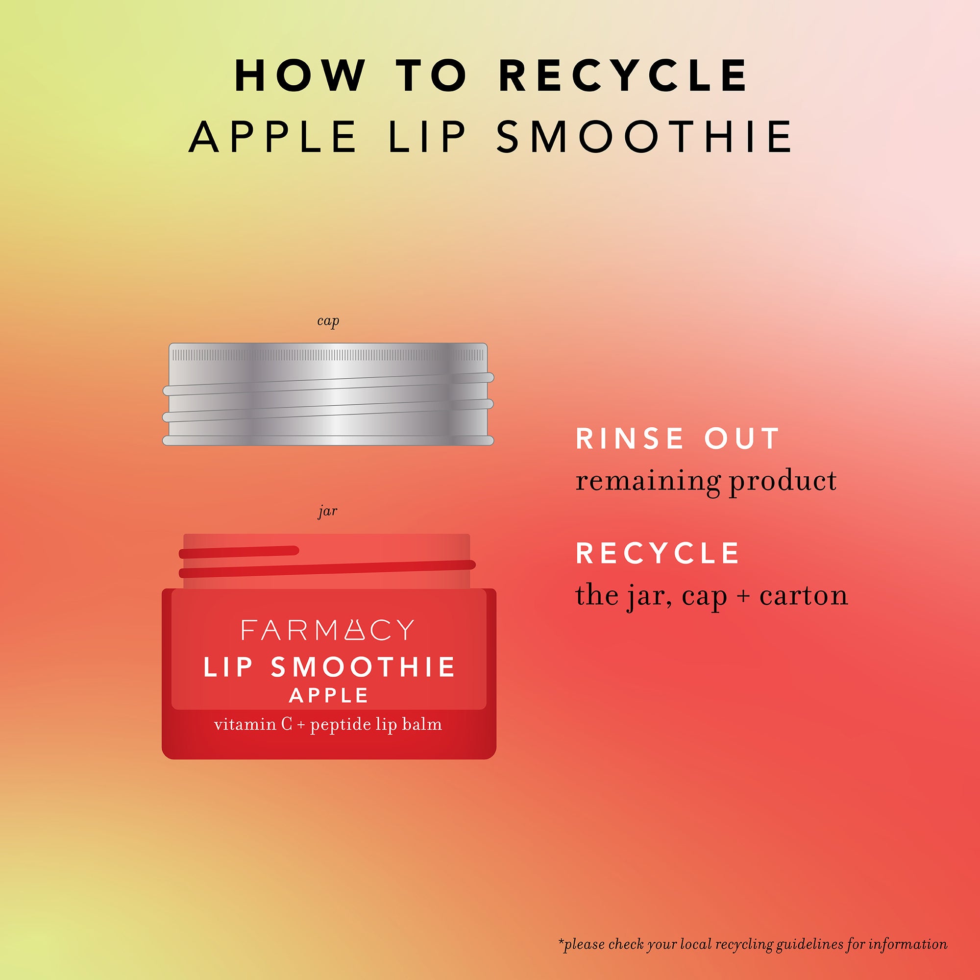 How To Recycle Apple Lip Smoothie